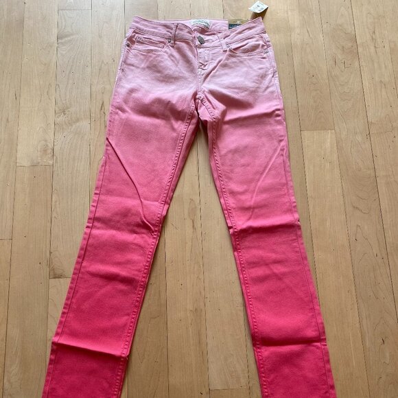 𝅺AEROPOSTALE Bnwt Pink Ombre "Bayla" Skinny Jeans - Picture 1 of 7